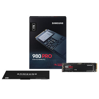 SAMSUNG 三星 980 PRO NVMe M.2 固态硬盘 1TB（PCI-E4.0）