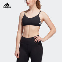 阿迪达斯官网 adidas AM 3S BRA 女装低强度训练运动内衣FJ7281 黑色/白 A/M(165/88A)