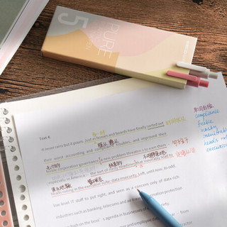 KACO莫兰迪系列 高级灰彩色标记笔书源学生简约用按动欧式彩芯多色套装中性笔 莫兰迪系列