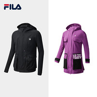 FILA ATHLETICS斐乐情侣套装外套2020秋季新款连帽机能风工装外套 深黑-BK,BK 男-M码 女-S码