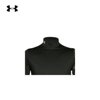 安德玛官方UA ColdGear男子印花高领运动长袖T恤Under Armour1360577 绿色310 XL