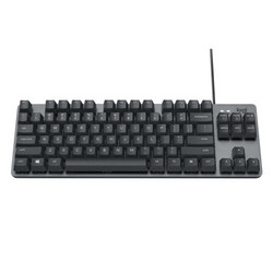 logitech 罗技 K835 84键 有线机械键盘 黑色 ttc红轴 无光