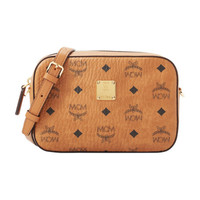 MCM 奢侈品 女士 Visetos E/W系列印花logo单肩斜挎包相机包 MWRAAVI03CO001