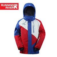 Running river奔流儿童冬季保暖滑雪服外套W4668A 绿色375 2XL(160-166)-5XL