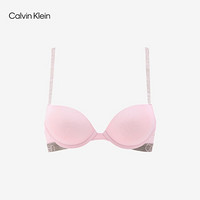 CK Underwear 2020秋冬款 女装细面料系列LOGO深V文胸 QF6317AD 7Z2-粉色 32B