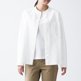 MUJI 无印良品 女士长袖衬衫 BCB13C0A 白色 XS