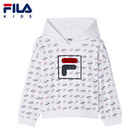 FILA KIDS 斐乐童装女卫衣2020秋季新款儿童小童小羊肖恩logo上衣 满印-PT 120