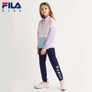 FILA KIDS 斐乐童装女童梭织外套2020新款中大童运动休闲上衣外套 春熙紫-VT 165