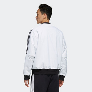 阿迪达斯官网 adidas U1 JKT  BOMB 男装运动型格夹克外套FJ0248 白/黑色 A/3XL(190/112A)