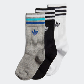 阿迪达斯官网 adidas 三叶草CREW SOCK 3P婴童袜子 ED5905 ED5905 KXXL