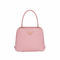 普拉达PRADA 女士桃花色Prada Matinée Mini Saffiano 皮革手袋 1BA286VOOO-2ERX-F0924