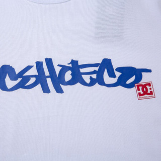 DCSHOECOUSA WAXED SS 运动T恤男短袖休闲半袖 GDYZT19219 白夹色-WBB0 S