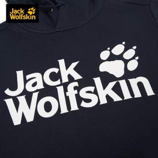 JackWolfskin狼爪官方卫衣男20秋冬新款户外运动舒适保暖反面拉绒连帽套头卫衣5720091 5720091-1010/宝蓝色 XS 170/92A