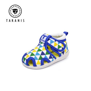 泰兰尼斯宝宝叫叫鞋夏季婴幼儿软底室内学步鞋子女宝宝鞋防滑透气 黄色 21 实测鞋内长约14.0cm