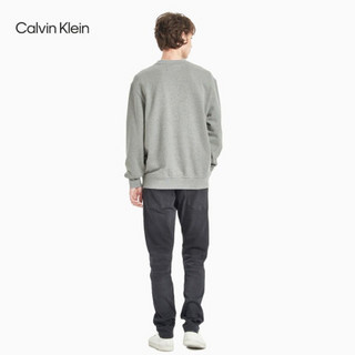 CK Jeans 2020秋冬新款 男装全棉撞色LOGO长袖卫衣 J315701 P2D-灰色 XL