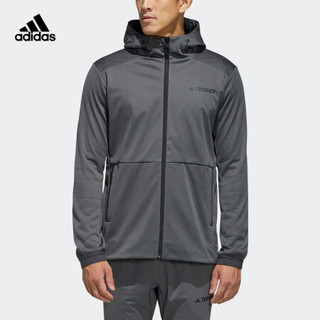 阿迪达斯官网 adidas XPLR HYB JKT Q4男装户外运动茄克外套EH4970 深麻灰 A/M(175/96A)