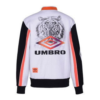 UMBRO茵宝2020年春季新款男子外套Tiger系列潮流百搭开衫运动卫衣 UI201AP2415-001白色 2XL