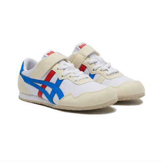 Onitsuka Tiger鬼塚虎 时尚粘扣中童鞋 SERRANO PS 1184A086-100 白色 35