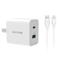 Ravpower 睿能宝 MFi PD数据线1米 + 18W双口充电器(1C1A)