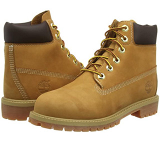 Timberland 添柏岚 小童皮质防水靴 TB012809 小麦色 4岁