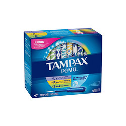 Tampax 丹碧丝 珍珠塑胶内置式长导管卫生棉条 混合47支