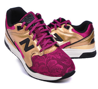 new balance 1550系列 女士跑鞋 WL1550MA 紫红色/金色 36