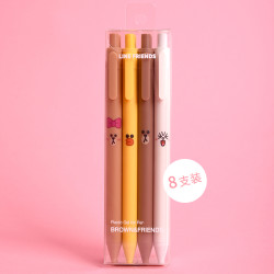 KACO 文采 LINE FRIENDS×KACO LINE联名 中性笔 0.5mm 8支