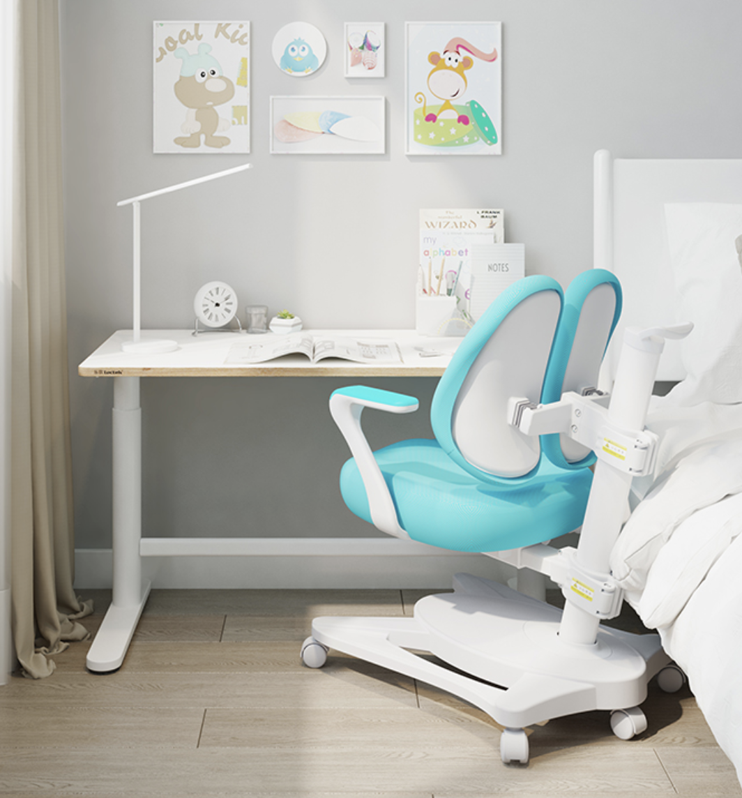 loctek 乐歌 电动升降儿童学习桌套装