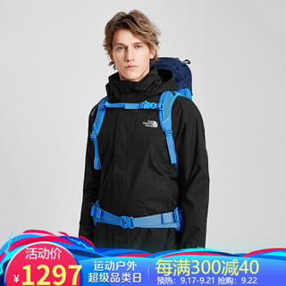 TheNorthFace北面2020春季防水透气冲锋衣男户外|49F7 JK3/黑色 XL