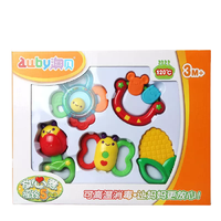 AUBY 463157DS 牙胶摇铃 5只装 礼盒装