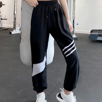 束脚运动裤女宽松长裤速干跑步裤子健身瑜伽裤薄款网红ins潮夏季