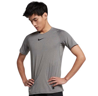 NIKE 耐克 男士运动T恤  838094-091 碳素灰/黑/黑 XL