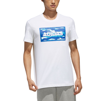 adidas 阿迪达斯 GFX T COLOR 男子运动T恤 FJ6865 白色 XS