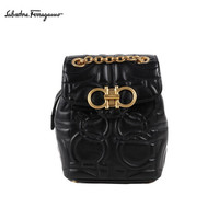 菲拉格慕(Salvatore Ferragamo)女士牛皮革背包0732705(20FW秋冬)黑色