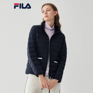 FILA 斐乐官方 女士羽绒服 2020年秋冬季新款保暖运动薄款外套女 传奇蓝-NV 160/80A/S