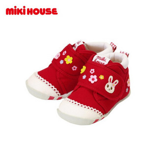 MIKIHOUSE2020新款学步鞋男女儿童童鞋日本制新款一段学步鞋11-9305-975 红色 13CM