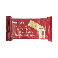 Waitrose英国进口黄油手指烘焙曲奇早餐饼干包装即食休闲零食200g