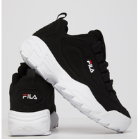 Fila斐乐男鞋运动鞋老爹鞋破坏者3代休闲鞋黑色绒面革1FM00431 BLACK/WHITE 7.5
