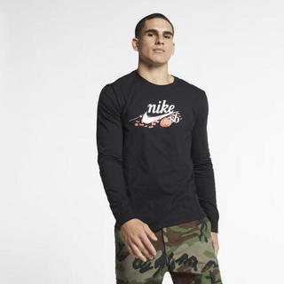 耐克Nike SBT恤男士纯棉长袖滑板T恤CK2499 Black M