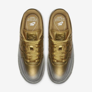 耐克Nike女鞋Air Force空军1号板鞋运动鞋休闲鞋898889 Platinum/Gold/Gold 6.5