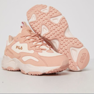 fila斐乐女士春秋低帮系带撞色缓震防滑透气时尚休闲鞋