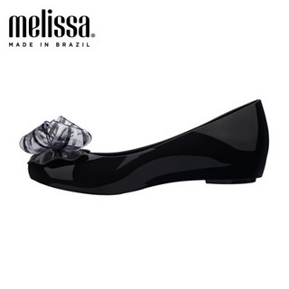 melissa梅丽莎ultragirl sweet  XVIII2020春夏新品平底单鞋32716 黑色/米色 7/38码