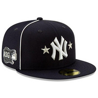 MLB男女棒球帽New York Yankees海军蓝All Star平檐遮阳帽运动帽3400432 single 7 7/8(适合头围62.5cm)