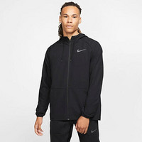 耐克Nike男士全拉链训练夹克连帽外套CK1909 Black/Grey M