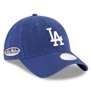 mlb男女棒球帽la洛杉矶道奇队弯檐可调节遮阳帽蓝色运动帽3302947