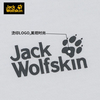 JS JackWolfskin狼爪官方T恤男春夏新款透气休闲短袖5819151/5021141 5021141-5018/本白色 XL 185/112A