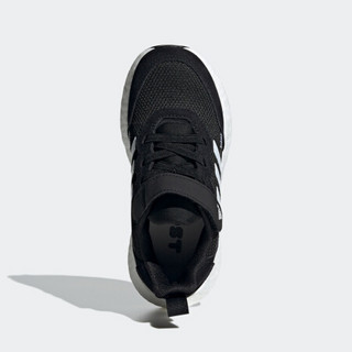 阿迪达斯官网adidas RapidaLUX S&L EL K小童鞋跑步运动鞋FV2765 一号黑/白/淡灰 33(200mm)