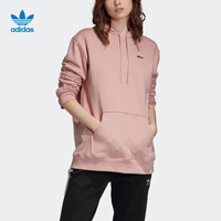 阿迪达斯官网 adidas 三叶草 HOODIE女装经典运动连帽套头衫EC9355 如图 34