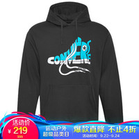CONVERSE 匡威 男子 SNEAKER  NOVELTY GRAPHIC PO HOODIE FT 针织连帽套衫 10019082-A01 M码