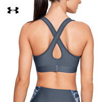 安德玛官方UA Armour女子含胸垫运动内衣—中强度Under Armour1307200 灰色044 XS 建议购买大一码